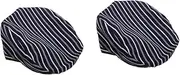 [SAFIGLE] 2pcs Chef Hat Costume Men's Women's Beret Waiter Work Hat Kitchen Cooking Cap for Restaurant Catering