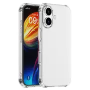 ZUSLAB for Apple iPhone 16 Plus Case Tough TPU Shock Absorption Rubber Bumper Protective Transparent Back Cover (2024) - Clear