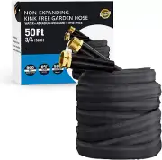 2025 Upgraded Non-Expanding Garden Hose 50Ft Lightweight Anti-Kink Lead-Free