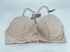 Aerie Real Power Convertible Plunge Push Up Bra White Nude NWT 34C