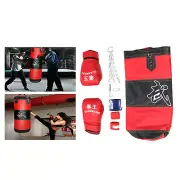 Boxing Sandbag Empty Fight Equipment Gloves Protector Brace Hanging Sand Bag