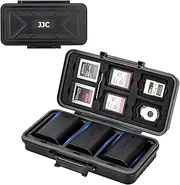 JJC Multi-Function Camera Battery Memory Card Storage Case for 6 SD Card,6 CFexpress Type-B/XQD Cards,5 CFexpress Type-A Cards,3 Camera Batteries Battery Holder Box for LP-E6 NP-FZ100 NPW235