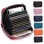 Womens Mens Genuine Leather Wallet Small Compact Bifold Purse Coin Pocket Clutch