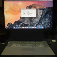 在飛比找Yahoo!奇摩拍賣優惠-售Macbook Pro 15吋，經典款鋁書斷頭機，搭BEN