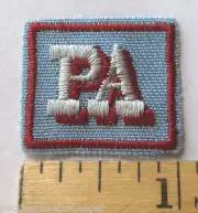 Retired Girl Scout CPA Cadette PA PROGRAM AIDE AWARD Earned Leadership Patch HTF