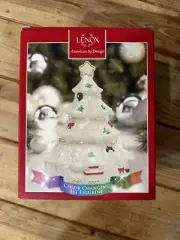 Lenox Christmas Tree Color Changing Lit Figurine 6.5" White Seasons Sparkle