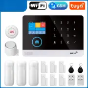 Home Security GSM Wifi Alarm System Remote Control 2G Central with Motion Sensor