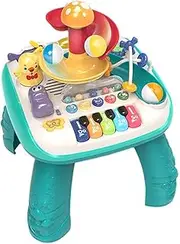 LuDa Baby Activity Table Musical Instrument Toys Learning Toys Instruments Melodies Interactive Playset Sensory Sound for New Year Gift Kids Boys