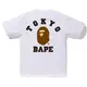 A Bathing Ape 1G22110053 CITY TOKYO APE HEAD TEE 短T (白色)化學原宿