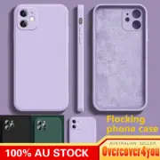 For iPhone 13 12 11 Pro Max XR SE Case Shockproof Liquid Silicone Luxury Cover