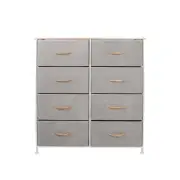 NNEKG 8 Drawer Storage Chest (Light Grey)