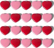 [PYJLBX] Fridge Magnets - 20PCS Cute Heart Mini Refrigerator Magnets for Whiteboard, Fridge & Locker, Decorative Heavy Duty Magnets - Small Strong Kitchen Magnet for Office, Classroom, School (Red+Pink)