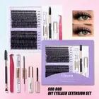 DIY Lash Extension Mix Styles Individual Lash Clusters with Bond&Seal Remover Tw