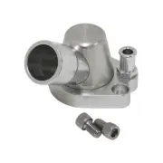 Aeroflow 253 308 Holden Thermostat Housing Silver W/Heater Swivel AF64-2091S