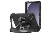 3SIXT Shockproof Apache Case w Shoulder Strap For Galaxy Tab Active 4 Pro BK