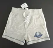 BNWT Boys Sz 00 Kmart H & T Grey Elastic Waist Jersey Knit Athletic Shorts