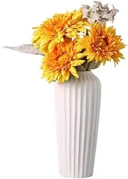 vase vases Decor White Ceramic Vase for Flower Dried Flower Vase for Modern Home Decor Fit for Fireplace Bedroom Flower vase