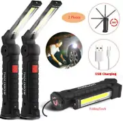 10000LM Rechargeable COB LED Work Light Lamp Magnetic Flexible Cordless Torch US