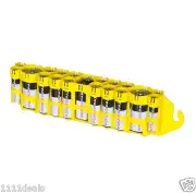 Powerpax Original Battery Organizer, Holds 12 AA, 4 AAA, 2 C, 1 9V, Yellow