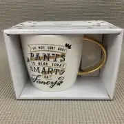 SLANT I'm Not Sure What Pants To Wear Today Smarty or Fancy Ceramic Coffee Mug