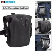 Oxford Aqua L1 Leg Bag Motorcycle Motorbike Mini Luggage Black