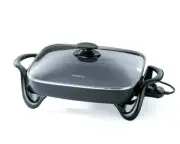 Presto 06852 Electric Skillet With Glass Cover for stick-free cooking 16 in.