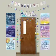 Cloud 9 Cardstock Classroom Wall Decorating Kit - 21 Piece