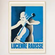Galrie Lucienne Radisse Vintage Art Deco Poster by Paul Colin Timeless Elegance, Wood Frame, A3 30 x 42cm (12 x 16inch)