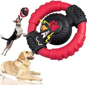 Dog chew toys for aggressive chewers large breed, lifetime replacement, tough indestructible dog squeaky toys for large medium small dogs