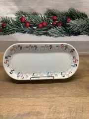Homer Laughlin Fiesta Family of Snowmen Bread Tray Fiestaware