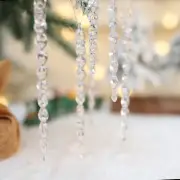 Christmas Ice Pick Type Acrylic Transparent Plastic Ice Pick Pendant New