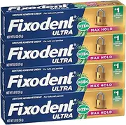 Ultra Max Hold Plus Scope Secure Denture Adhesive for Full and Partial Denture Wearers, 1.8oz 4 Pack