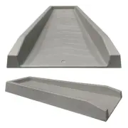 GRAY Splash Block Decorative Gutter Downspout Extension Splashguard Diverter