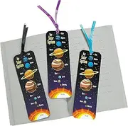 Fun Express Laminated Solar System Bookmarks - 48 Pieces - Educational and Learning Activities for Kids