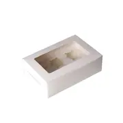 5 pcs Cupcake Box Cases 6 hole Window Face Cases Party Wedding