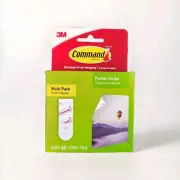 3M Command Poster Strips, 48, White, Damage-Free Hanging, Command Strips Durable
