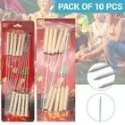 30cm Metal BBQ Skewers Barbecue Meat Vegetable Kebab Shish Kitchen Grill Cook AU