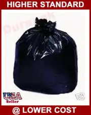 80 ~ 36x58'' 55 Gallon Black LDPE 1.25 mil Garbage Trash Can Liner Bags Disposal