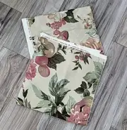 2pcs - Waverly BRAMASOLE Floral Fruit Jacquard Upholstery Fabric Remnants