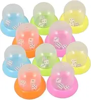 WOONEKY 10pcs Dice Cup Ktv Game Dice Shaker for Case for Parties and Family Games
