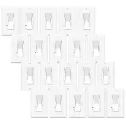20PK Dimmer Light Switch Single-Pole or 3-Way Dimmer Switches Wallplate Included