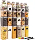 42 Pack Airtight Food Storage Container Set - Pantry Storage Containers Organise