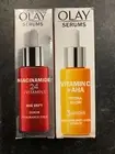2 x 40ml OLAY NIACINAMIDE 24 AGE DEFY & VITAMIN C + AHA HYDRA GLOW SERUMS