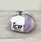 Ice Yarns Knitting Wool Roseto Worsted 100gr Purple Grey