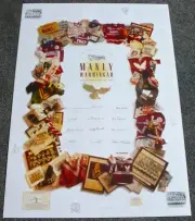 MANLY WARRINGAH SEA EAGLES HAND SIGNED BY 13 CLUB LEGENDS PRINT FULTON TOOVEY