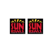 SUN - Rims square decals - old school bmx