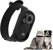 Bewinner Cat Camera Collar - 120° Wide Angle Pet Sports Camera with LCD Screen & 8GB Memory Card, 1080P HD Multifunctional Pet Cat Tracker, Palm Strap for Insta360 Go 3 Accessories (Black)