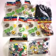 Lot of Darice Foamies Foam Stickers Animals Letters Zoo Over 400 Piece Scrapbook