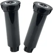 TOYZFRIENDY 2Pcs Retractable Lawn Sprinkler System Automatic Irrigation Water Sprinkler for Garden with Twin Spray Nozzle Easy Install Durable Design for Grass and Landscaping