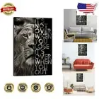 Inspiring Lion Print - Gallery-Wrapped Motivational Wall Decor for Workspaces